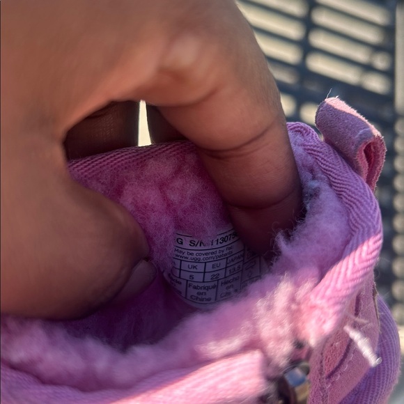 UGG Baby punkSuede Baby Booties Size 6 - Picture 5 of 5